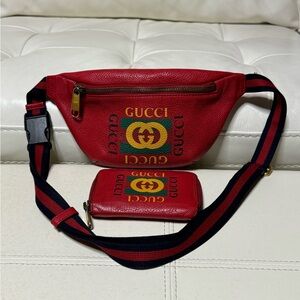 Gucci belt bag and wallet